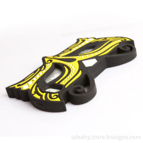 Hollow false-face shape silicone case for iPhone5/5s